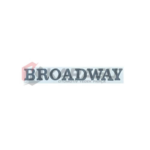 BROADWAY KAĞIT YAZI ESKİ MODEL  KOYU GRİ                                        