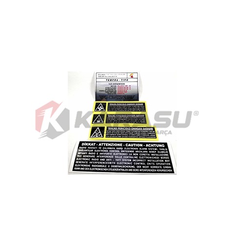 TEMPRA TİPO MOTOR ETİKETİ                                                       